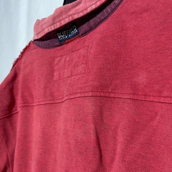 Buffalo David Bitton Polo Shirt Red LIKE NEW - Picture 6 of 9